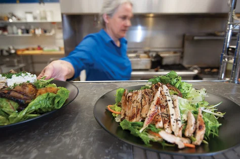 A photo of Alex serving food at Turkey Red