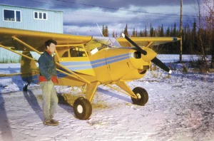 Jesse with 8525D at the airport in Fairbanks.