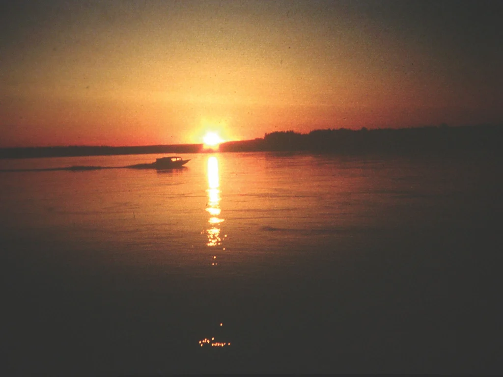 Solstice at midnight on the Yukon.